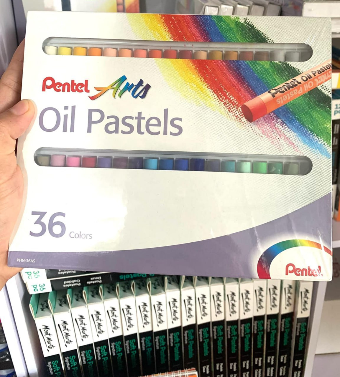 Pentel Giz Pastel Oleoso 36 Cores PHN-36 na Amazon
