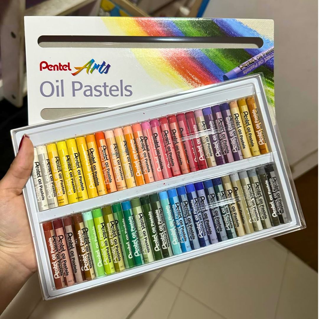 Pentel Giz Pastel Oleoso 50 Cores PHN-50 na Amazon