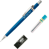 Pentel Lapiseira Sharp P200 Azul + Grafites + Borracha 0.9 Mm SM/P207-CMBP na Amazon