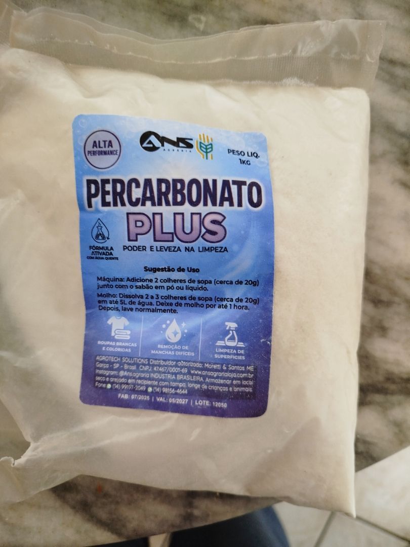 PercarbonatoPlus 1kg Alto Poder de Limpeza na Shopee