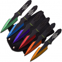Perfect Point Facas De Arremesso PP-595-6MC (6 Peças), Multicoloridos, 14 Cm na Amazon