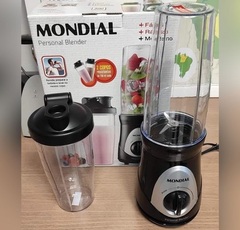 Personal Blender Mondial, 127V, Preto/Cinza – DG-01 na Amazon