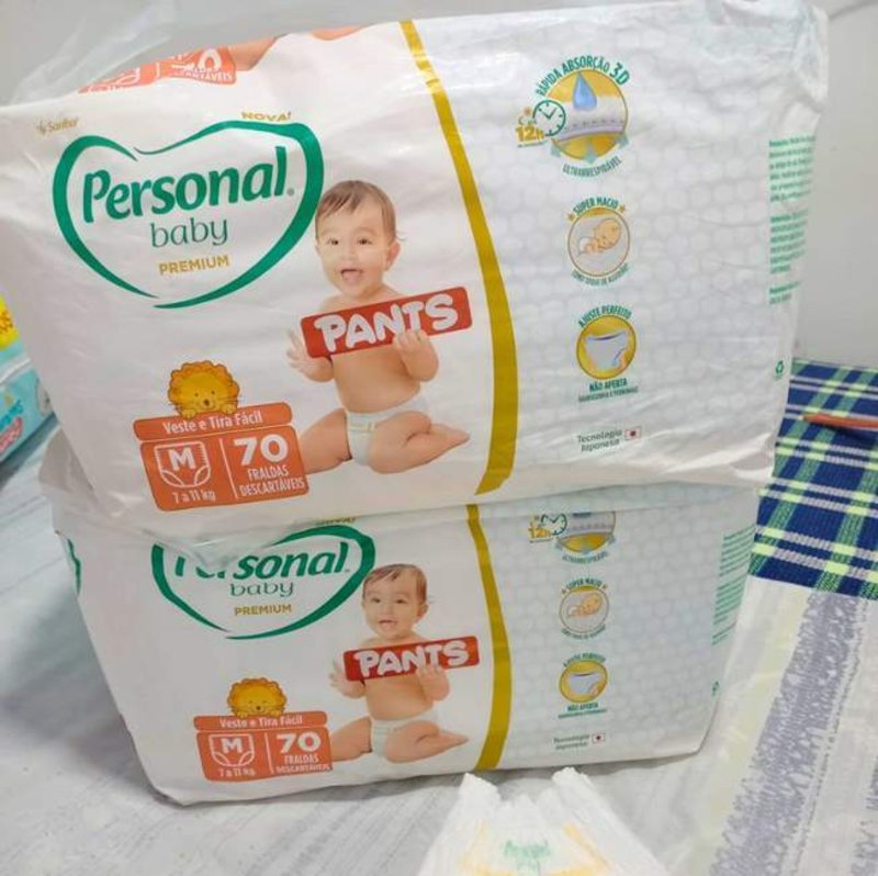 Personal Fralda Baby Premium Pants M, 70 Unidades na Amazon
