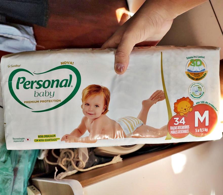 Personal Fralda Baby Premium Protection M Com 34 Unidades na Amazon