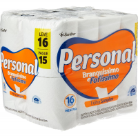 Personal Papel Higiênico Branquíssimo & Fofíssimo Folha Simples Leve 16 Pague 15 Rolos De 30 M na Amazon