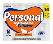 Personal Papel Higiênico Branquíssimo & Fofíssimo Folha Simples Leve 16 Pague 15 Rolos De 30 M na Amazon
