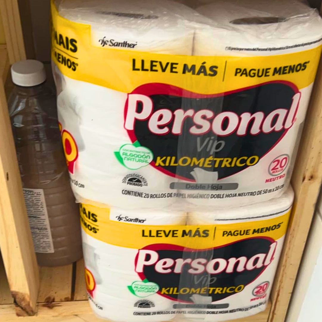 Personal Papel Higiênico Kilométrico Folha Dupla, Com 20 Rolos 50M na Amazon