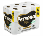 Personal Papel Higiênico Vip Folha Tripla Com 12 Rolos De 20M na Amazon