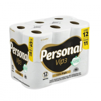 Personal Papel Higiênico Vip Folha Tripla Com 12 Rolos De 20M na Amazon