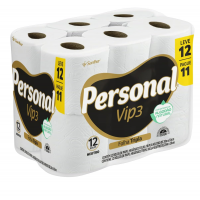 Personal Papel Higiênico Vip Folha Tripla Com 12 Rolos De 20M na Amazon