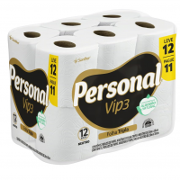 Personal Papel Higiênico Vip Folha Tripla Com 12 Rolos De 20M na Amazon