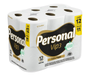 Personal Papel Higiênico Vip Folha Tripla Com 12 Rolos De 20M na Amazon