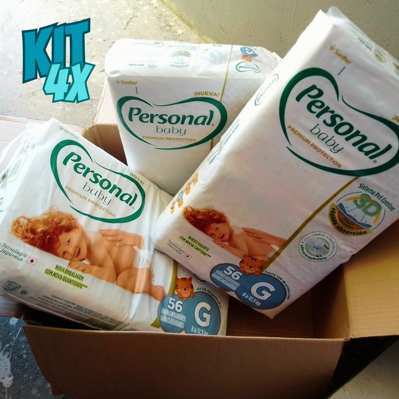 Personal Premium Protection G, 4 pacotes com 56 unidades cada na Amazon