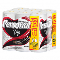 Personal VIP - Papel Higiênico, Folha Dupla, 12 Unidades na Amazon