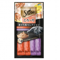 Petisco Sheba Cremoso Sabores Atum E Atum & Camarão Gatos Adultos 4 Uni na Amazon