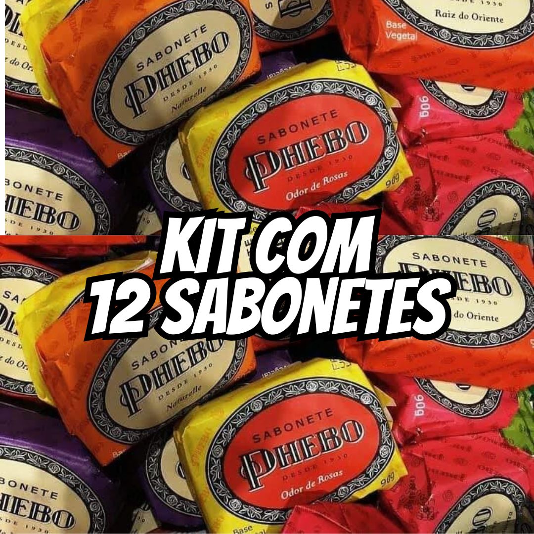 Phebo Sabonete, 90g, 12 Unidades na Amazon