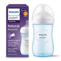 Philips Avent Mamadeira Pétala 3.0 9oz/260ml Com Bico De Fluxo Médio (Fluxo 3), Azul, SCY903/21 na Amazon
