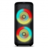 PHILIPS, Caixa De Som Bluetooth Party Speaker, TAX4000/78, Com Luzes LED, Entradas USB, Auxiliar, Microfone/Guitarra E Alça Para Transporte na Amazon