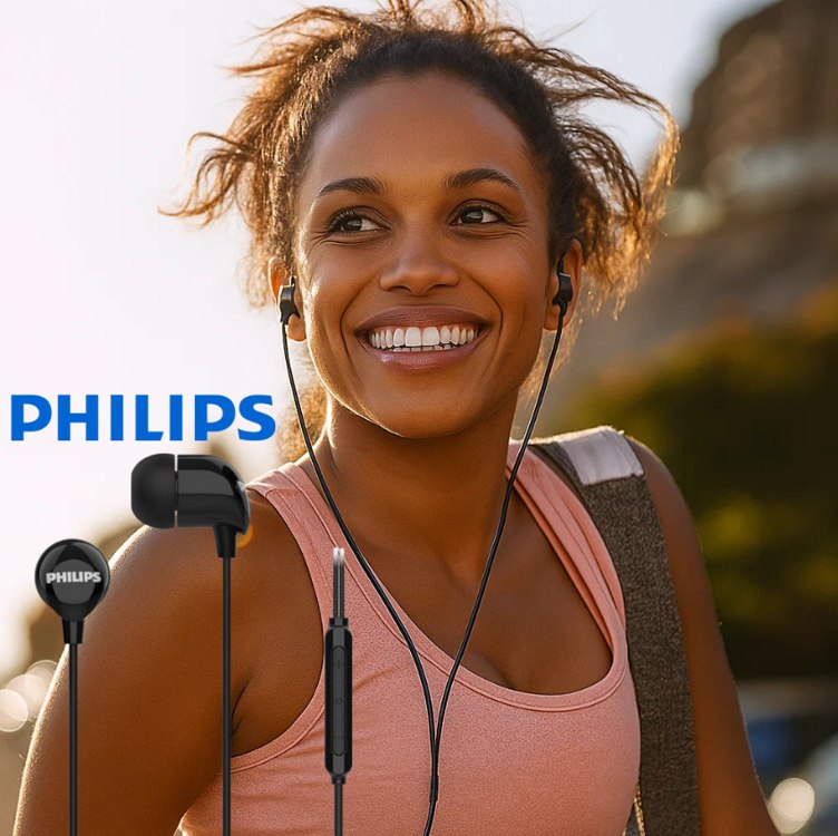 PHILIPS, Fone de Ouvido com Microfone, TAE2146BK/00, Com fio USB-C de 1,2 metros, Intra-auricular, Preto na Amazon