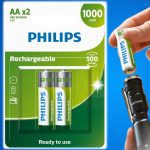 PHILIPS Pilha recarregável AA 1.2V 1.000mAh na Amazon