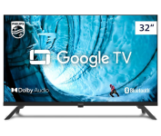 PHILIPS, Smart TV, 32” HD, 32PHG6909/78, Google TV, Comando de Voz, HDR na Amazon