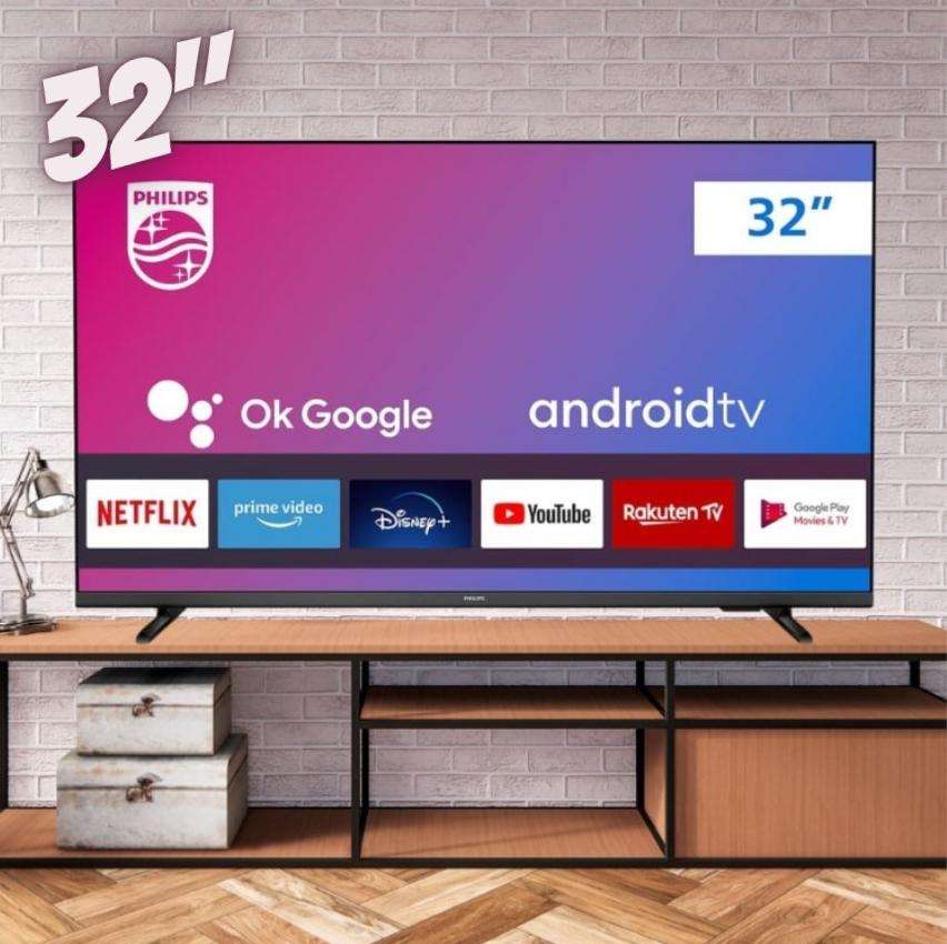 PHILIPS Smart TV 32″ HD Android 32PHG6917/78, Google Assistant, Comando de Voz, HDR, 3 HDMI, Wifi 5G, Bluetooth 5.0, Dolby Atmos na Amazon