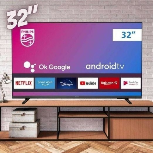 PHILIPS Smart TV 32″ HD Android 32PHG6917/78, Google Assistant, Comando de Voz, HDR, 3 HDMI, Wifi 5G, Bluetooth 5.0, Dolby Atmos na Amazon
