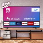PHILIPS Smart TV 32″ HD Android 32PHG6917/78, Google Assistant, Comando de Voz, HDR, 3 HDMI, Wifi 5G, Bluetooth 5.0, Dolby Atmos na Amazon