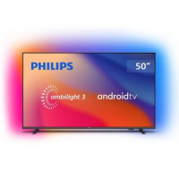 PHILIPS Smart TV 50" 4K Android Ambilight 50PUG7907/78, Google, Comando De Voz na Girafa