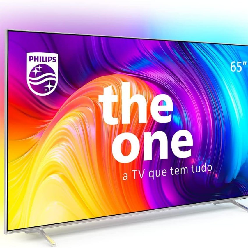 Philips Smart TV 65″ 4K 120 Hz THE ONE Android, Ambilight, P5, DTS Play-Fi, Freesync, Dolby Vision Atmos, Google Assistant/Alexa – 65PUG8807/78 na Amazon