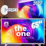 Philips Smart TV 65″ 4K 120 Hz THE ONE Android, Ambilight, P5 na Amazon