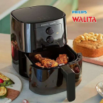 Philips Walita Fritadeira Airfryer Série 3000 – Com 4.1L de capacidade, Fácil de usar e limpar – Preta, 1400W, 220V (RI9201/90) na Amazon