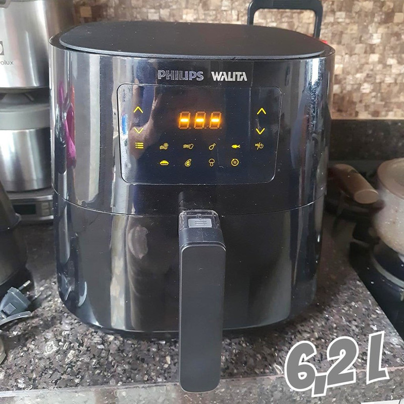 Philips Walita Preta Fritadeira Airfryer Essential XL Digital, 6.2L de capacidade, Garantia internacional de dois anos, 2000W (RI9270/90) na Amazon