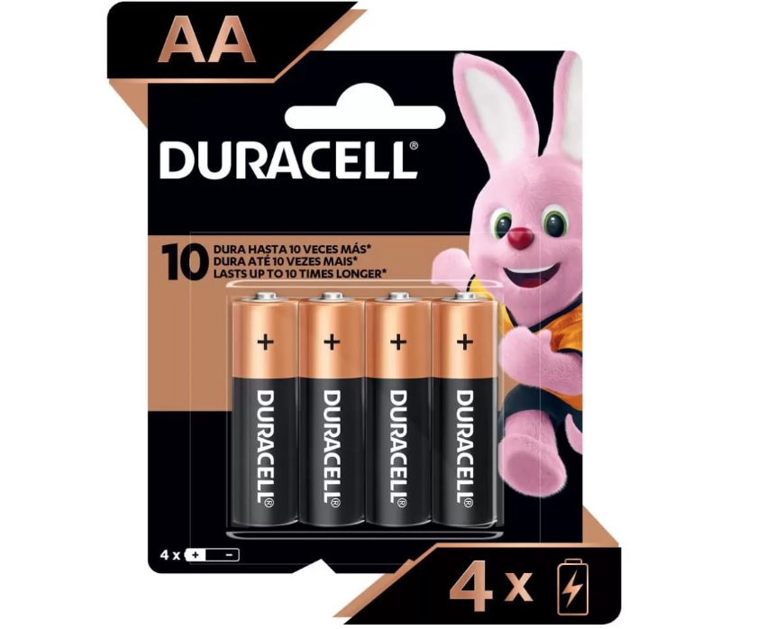 Pilha AA Pequena Alcalina 4 Unidades – Duracell na Magazine Luiza
