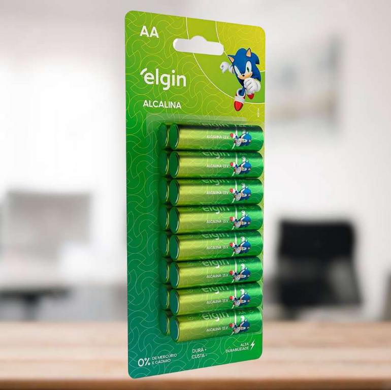 Pilha Alcalina AA Blister Elgin 1,5V 16 Unidades na Magazine Luiza