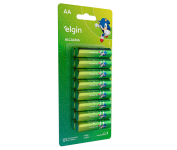 Pilha Alcalina AA com 16 unidades Elgin Comum na Amazon
