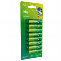 Pilha Alcalina AA Com 16 Unidades Elgin Comum na Amazon
