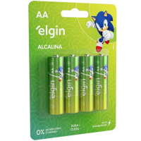Pilha Alcalina AA Elgin 1,5V 4 Unidades na Magazine Luiza
