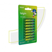 Pilha Alcalina AAA Com 16 Unidades Elgin Palito na Amazon