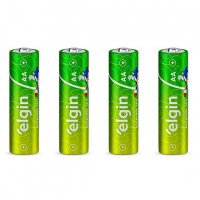 Pilha Alcalina AAA Com 16 Unidades Elgin Palito na Amazon