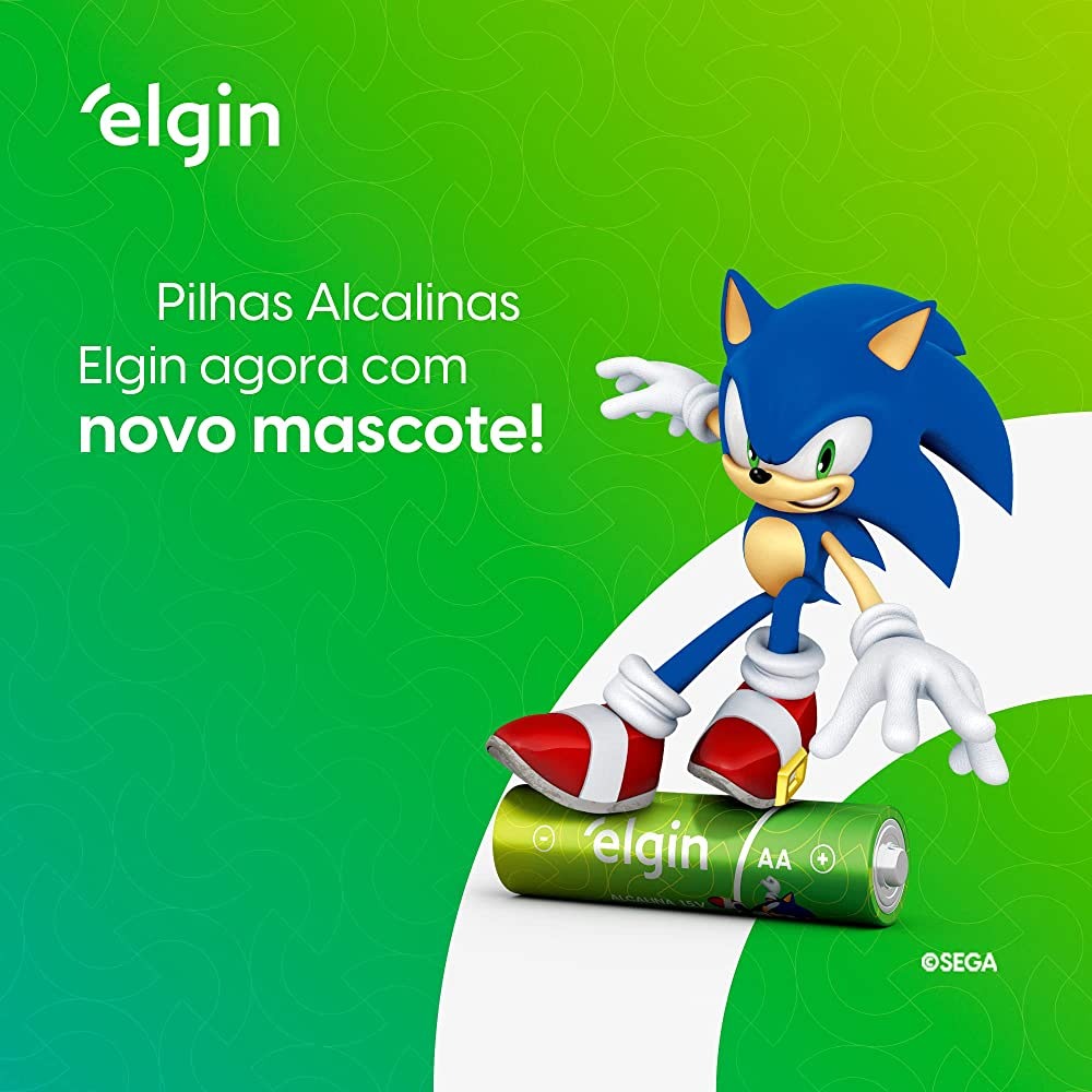 Pilha Alcalina AAA Elgin Caixa com 10 Cartelas de 2 unidades Palito na Amazon