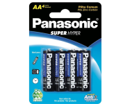 Pilha Comum AA Panasonic – Embalagem com 4 pilhas na Amazon