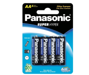 Pilha Comum AA, Panasonic –  Embalagem com 4 pilhas na Amazon