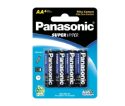 Pilha Comum AA, Tensão 1,5 Volts, Embalagem com 4 pilhas – Panasonic na Amazon