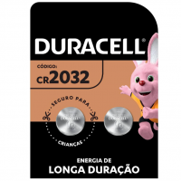 Pilha Moeda CR 2032 DURACELL Com 2 Unidades, Duracell na Amazon