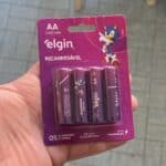 Pilha recarregável AA 2700Mah Elgin Com 4 unidades Comum na Amazon