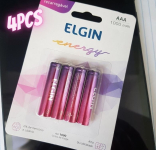 Pilha recarregável AAA 1000mAh Elgin com 4 unidades Palito na Amazon