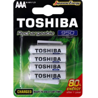 Pilha Recarregável AAA 1,2V 950mAh TNH3GAE TOSHIBA (Cartela Com 4 Unid.) na Amazon