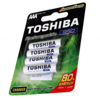 Pilha Recarregável AAA 1,2V 950mAh TNH3GAE TOSHIBA (Cartela Com 4 Unid.) na Amazon