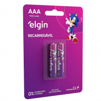 Pilha Recarregável AAA 900MAH Elgin Com 2 Unidades Palito na Amazon